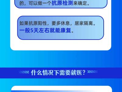 “二陽”了怎么辦? 是否需要就醫？一圖了解