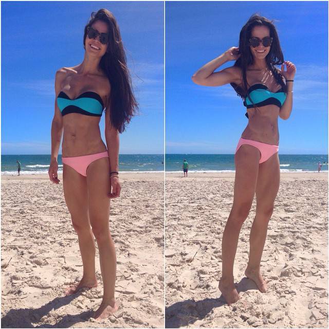 福利：女神曬健身照激勵(lì)粉絲健身