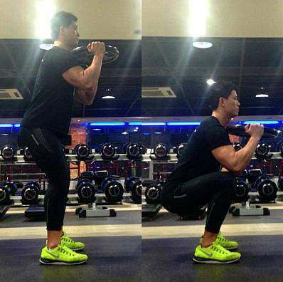 用最簡單的道具練全身 杠鈴片做運動