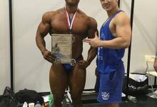 劉一陽(yáng)博士獲得IFBB健美比賽亞洲站銅牌