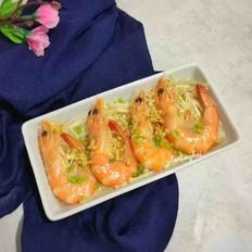 蝦蒸金針菇#午餐#的做法-家常味蒸菜譜