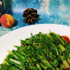 澆汁油麥菜的做法-咸鮮味其它工藝菜譜