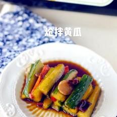 熗拌黃瓜的做法-酸辣味拌菜譜