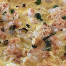 蝦仁烘蛋的做法-咸鮮味煎菜譜