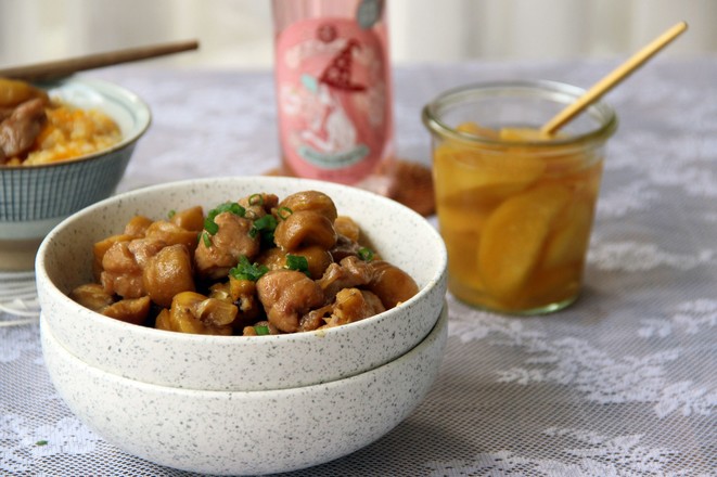 板栗燒雞腿的做法-家常味燒菜譜-易網健康養生網 板栗燒雞腿的做法-家常味燒菜譜