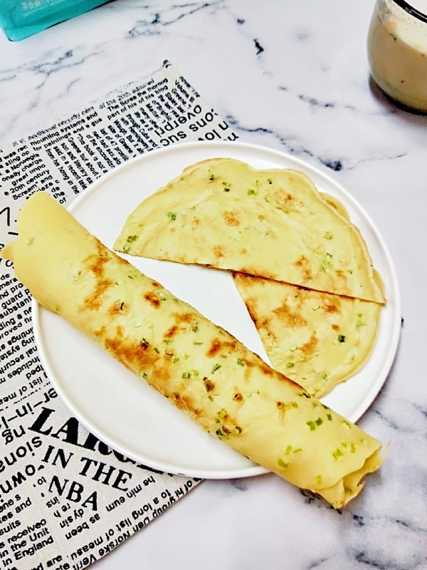 蔥花雞蛋餅的做法-家常味煎菜譜