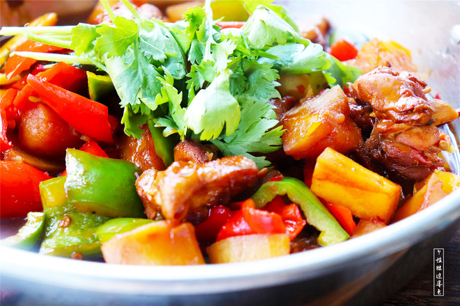 新疆大盤雞的做法-家常味炒菜譜