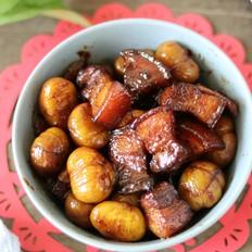 板栗紅燒肉的做法-家常味燉菜譜