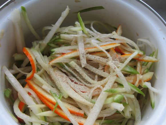 橙子皮拌青蘿卜絲的做法-家常味拌菜譜-易網健康養生網 橙子皮拌青蘿卜絲的做法-家常味拌菜譜