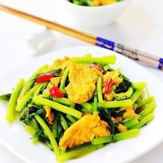 茼蒿炒雞蛋的做法-家常味炒菜譜