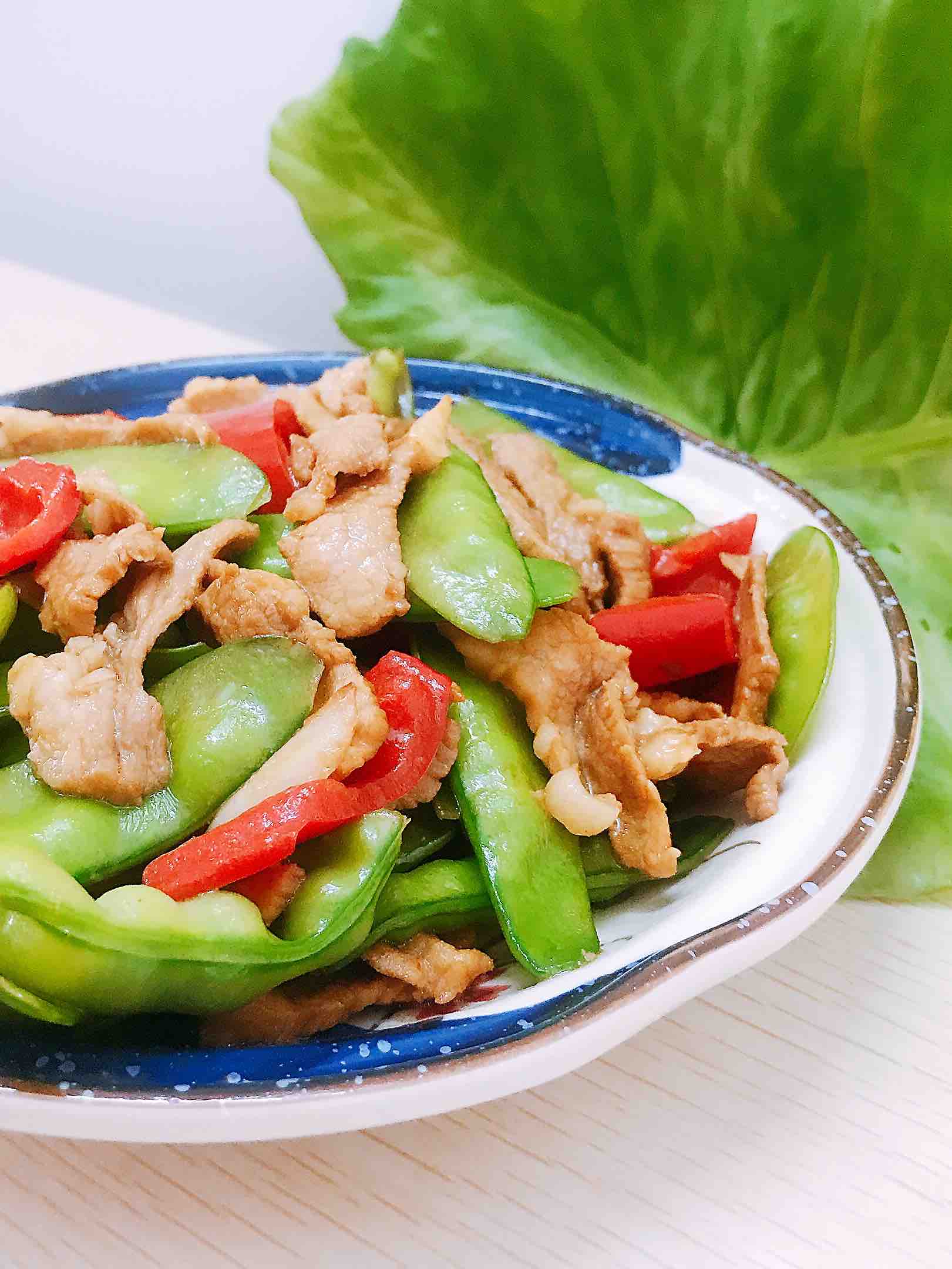 荷蘭豆炒肉片的做法-咸鮮味炒菜譜