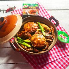 大閘蟹燜滑雞的做法-家常味燜菜譜