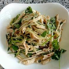 涼拌雞絲黃瓜的做法-麻辣味拌菜譜