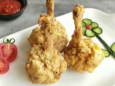 黑椒黃金錘的做法-黑椒味炸菜譜