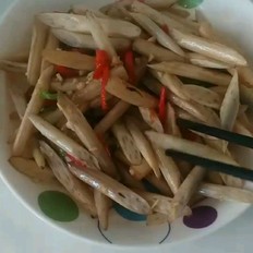 香辣藕帶的做法-香辣味炒菜譜