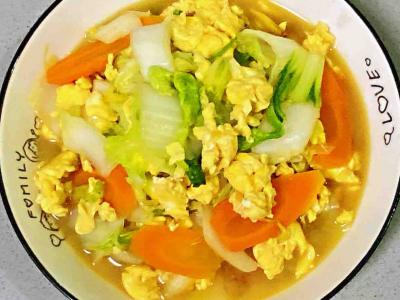 孕婦食譜小白菜炒雞蛋,清新不油膩,營養成分又身心健康~的作法-家常味燒菜譜