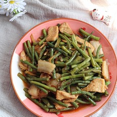 簡單又好吃的家常菜，豇豆炒肉的做法，看一眼就會的做法-家常味炒菜譜