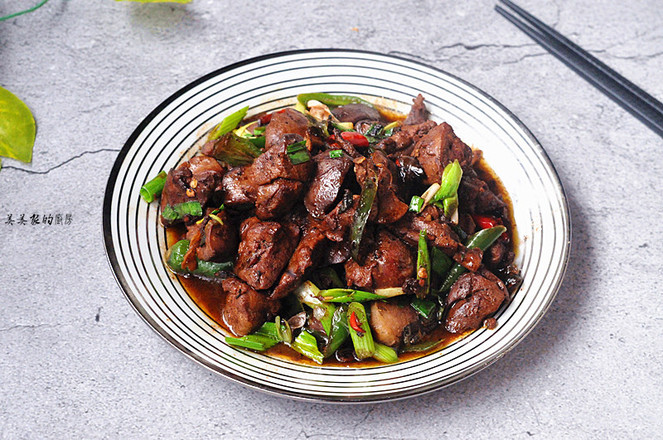 青辣椒炒雞肝的做法-香辣味炒菜譜