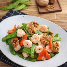 營(yíng)養(yǎng)成分美味又健腦的小炒菜——核桃仁蝦仁炒荷蘭豆的作法-家常味燒菜譜