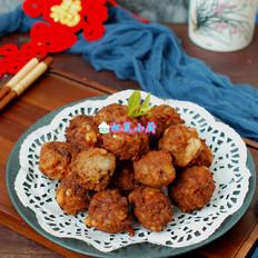 #冬至大如年#一口一個,焦脆鮮香的牛肉丸子的做法-家常味炸菜譜