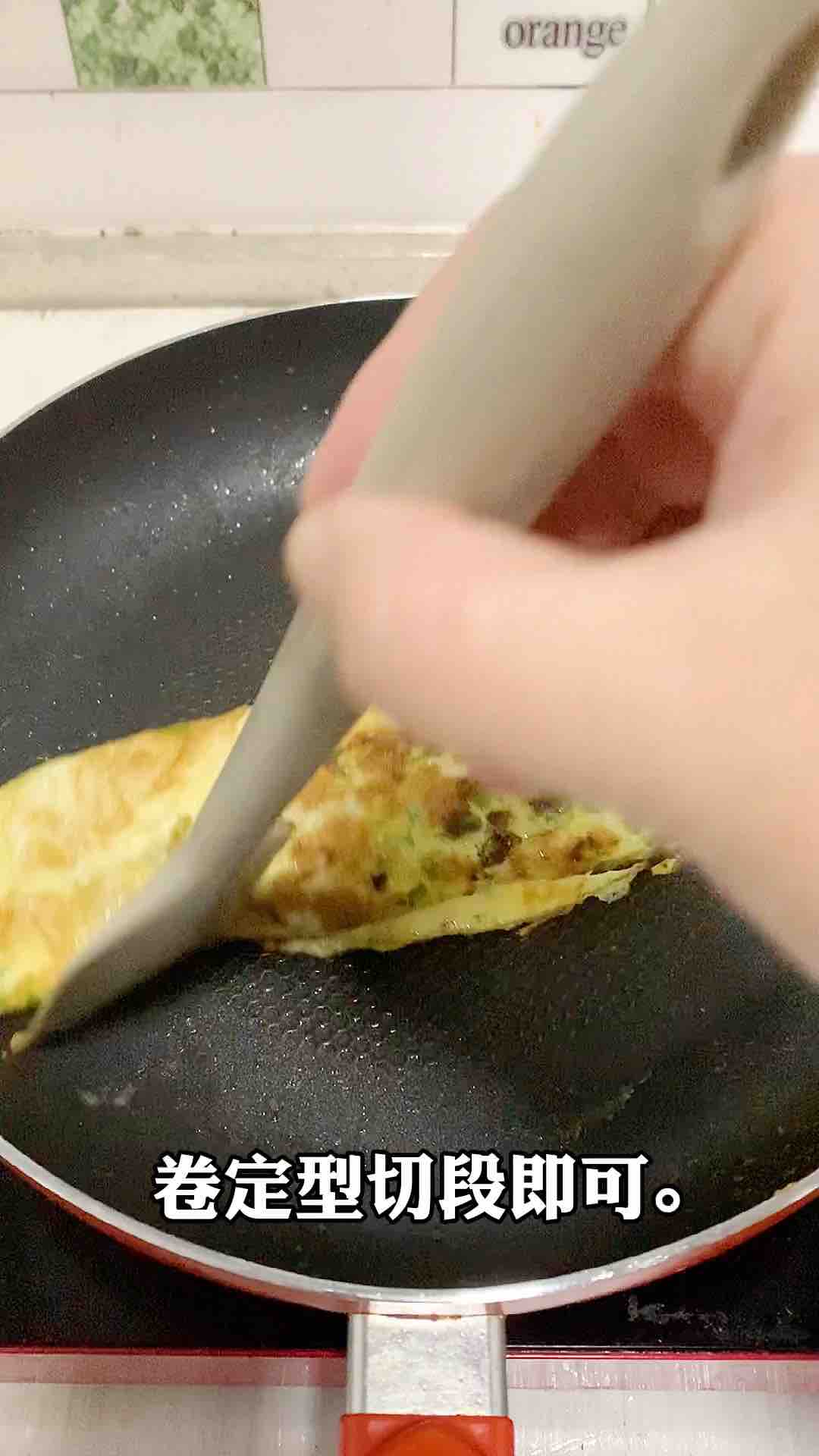 肉松菜椒蛋餅，簡單易做孩子喜歡的做法-家常味煎菜譜