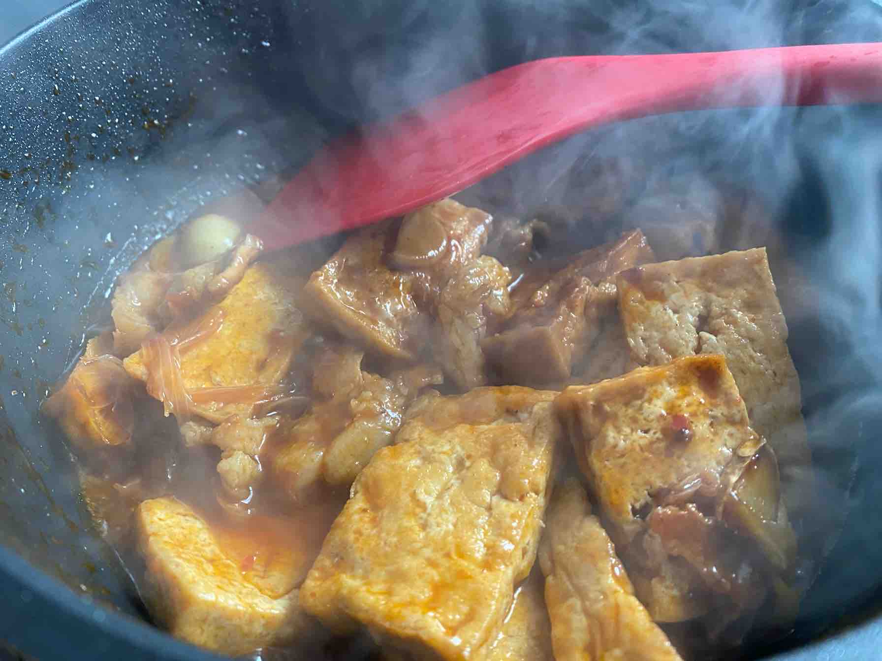 干鍋豆腐的做法-家常味炒菜譜