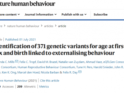 國家催生為何無用？Nature子刊：何時結婚生子，或早已刻在基因里