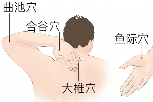 中暑按摩哪里最有效